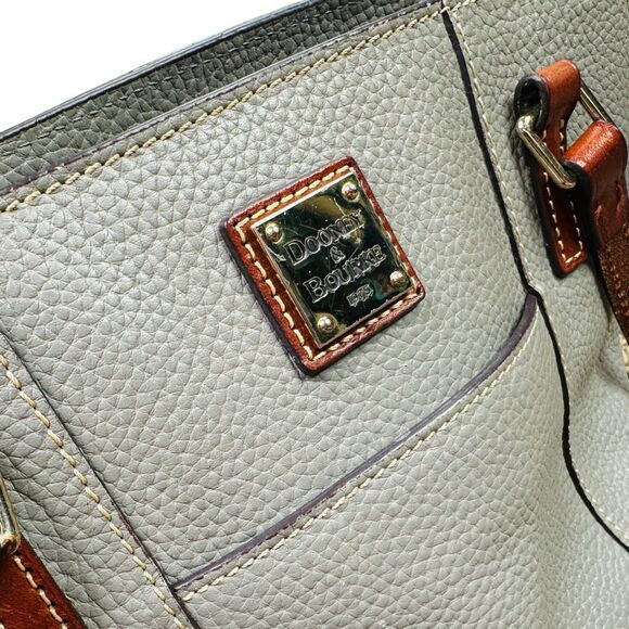 Dooney & Bourke Pebble Grain Small Lexington Shopper Tote - 10” x 12” x 3.5” - Picture 5 of 12